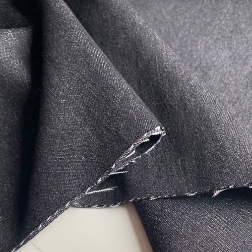 Recycled Stretch Denim 9oz - Black - 0.5 metre