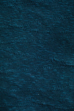 REMNANT 85cm x 125cm - Organic Slub Jacquard Knit - Ocean
