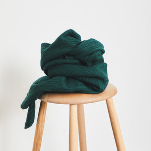 Organic Selanik Knit Fabric - Bottle Green - 0.5 metre