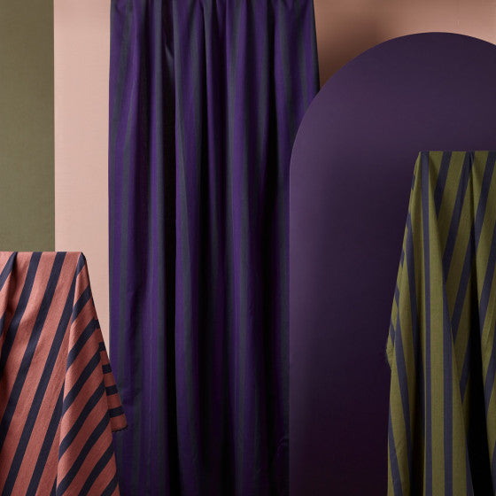Ray Majestic Purple Cotton Fabric - Atelier Brunette - Price per 0.5 metre