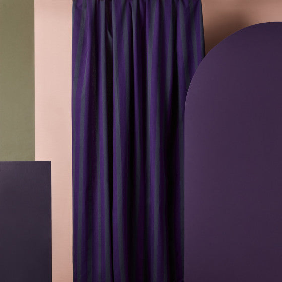 Ray Majestic Purple Cotton Fabric - Atelier Brunette - Price per 0.5 metre