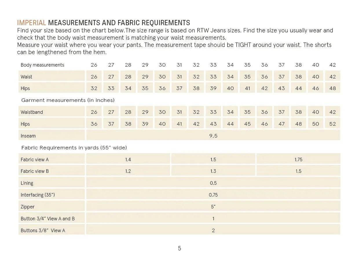 Cargo Shorts sewing pattern Wardrobe By Me
