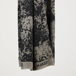 REMNANT 147cm x 140cm - Shadow Splash Viscose Crepe Fabric with Lenzing™️ EcoVero™️ fibres - Calm Grey