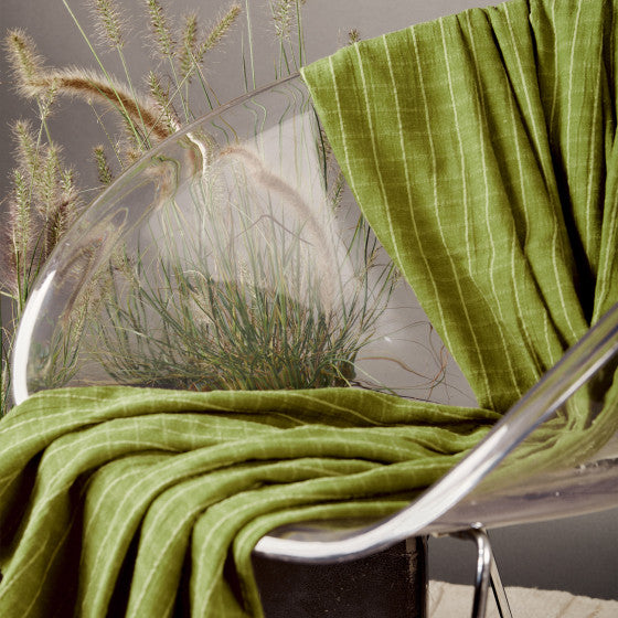REMNANT 165cm - Tile Matcha Viscose Linen blend fabric with Lenzing™️ EcoVero™️ fibres - Atelier Brunette