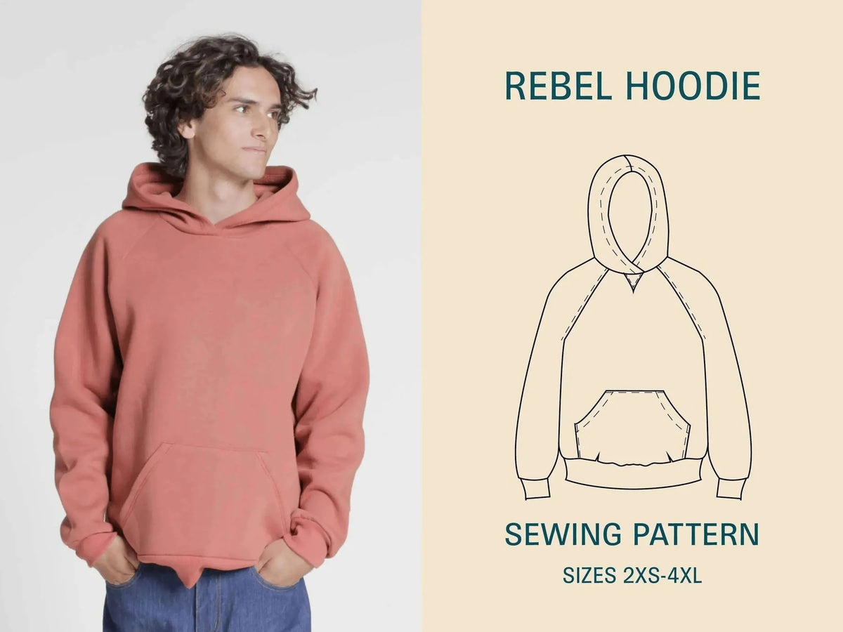 Rebel Raglan Hoodie | Wardrobe By Me | PDF Pattern