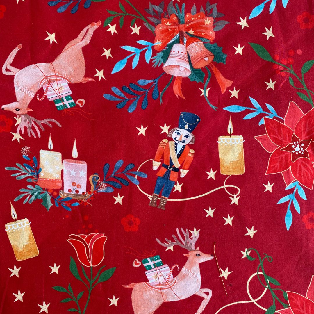Cotton Poplin - Xmas - Priced per 0.5 metre