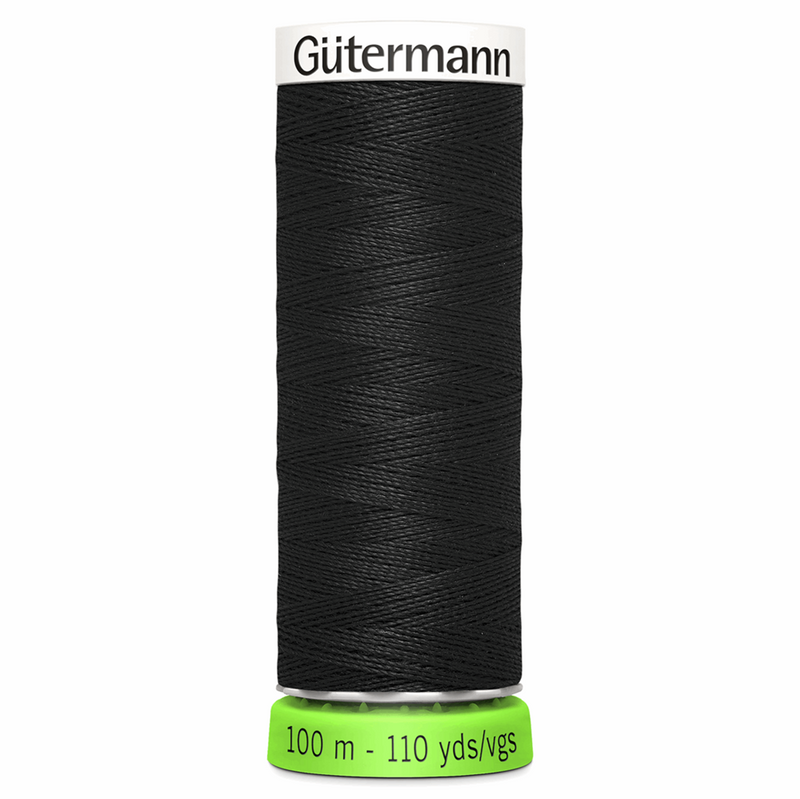 Gütermann Sew-all rPET Recycled Thread - 000 Black