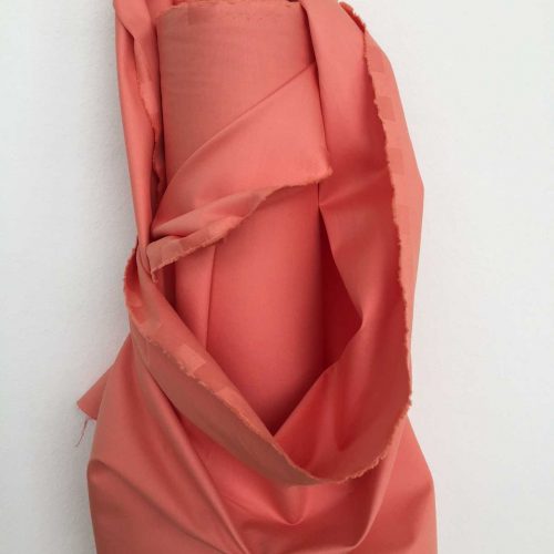 Stretch Cotton Satin. Beautiful summery stretch cotton satin with a fluid drape in coral. Premium quality  fabric made in Germany by Zuleeg.