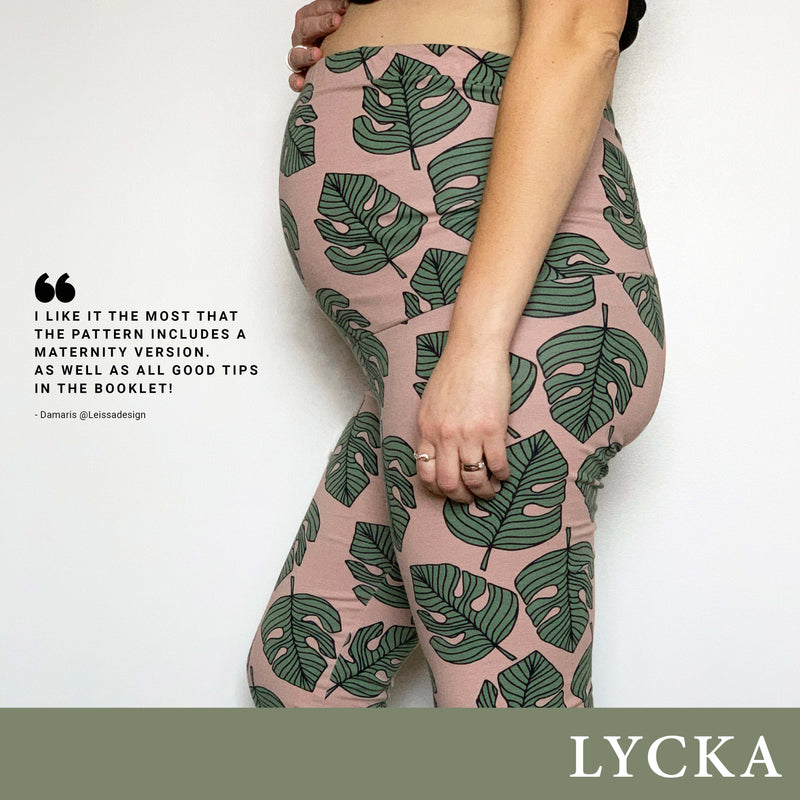 LYCKA Leggings Sewing Pattern by Cut & Sew - Children and Adult Sizing