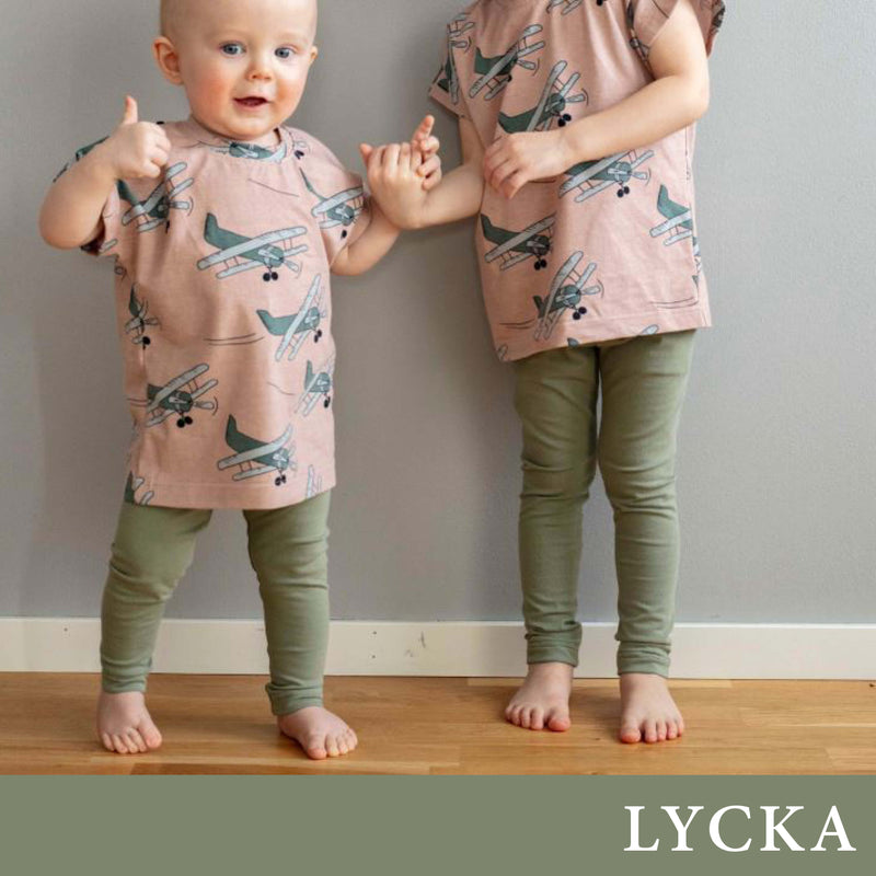 LYCKA Leggings Sewing Pattern by Cut & Sew - Children and Adult Sizing