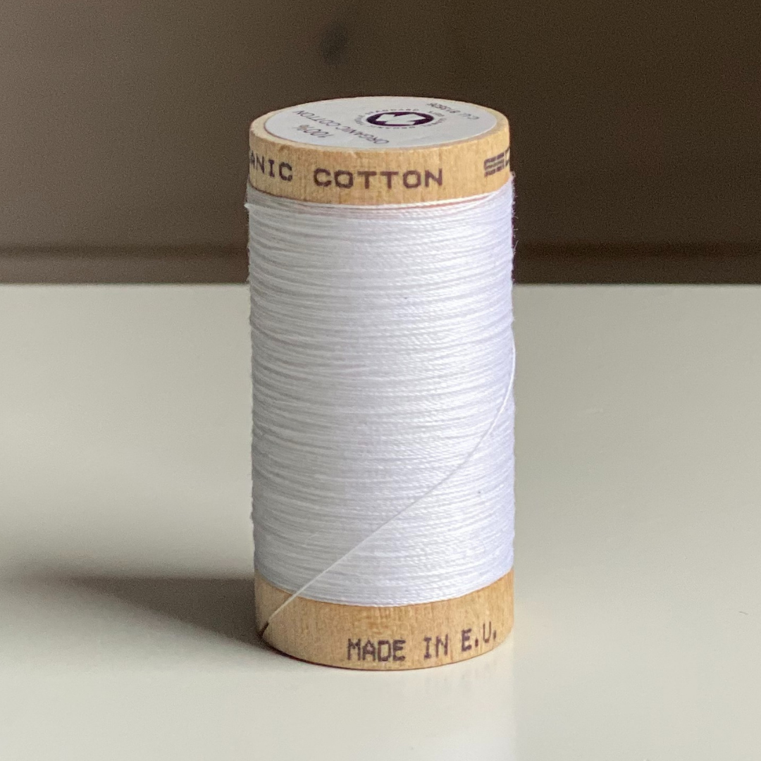 Organic Cotton Thread - White