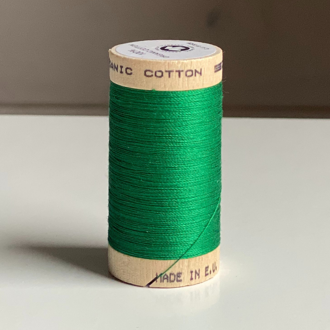 Organic Cotton Thread - Emerald Green