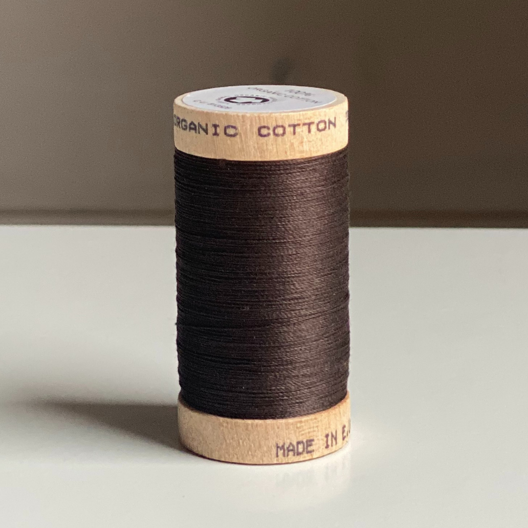 Organic Cotton Thread - Dark Brown