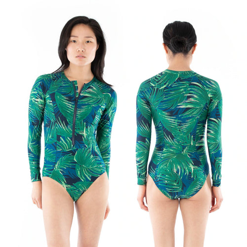 ZOE Long-Sleeve Rashguard Swimsuit by Jalie Patterns - Children and Adult Sizing