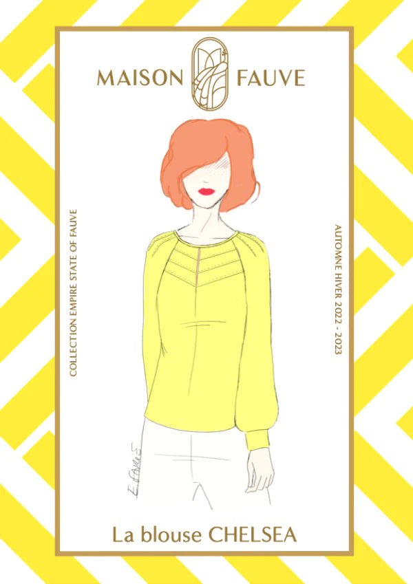 CHELSEA Top/Blouse Sewing Pattern by Maison Fauve