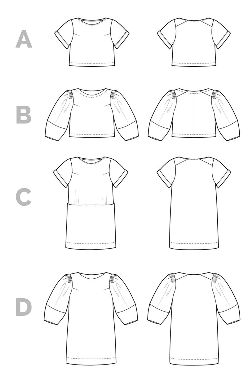 Cielo Top and Dress Pattern by Closet Core