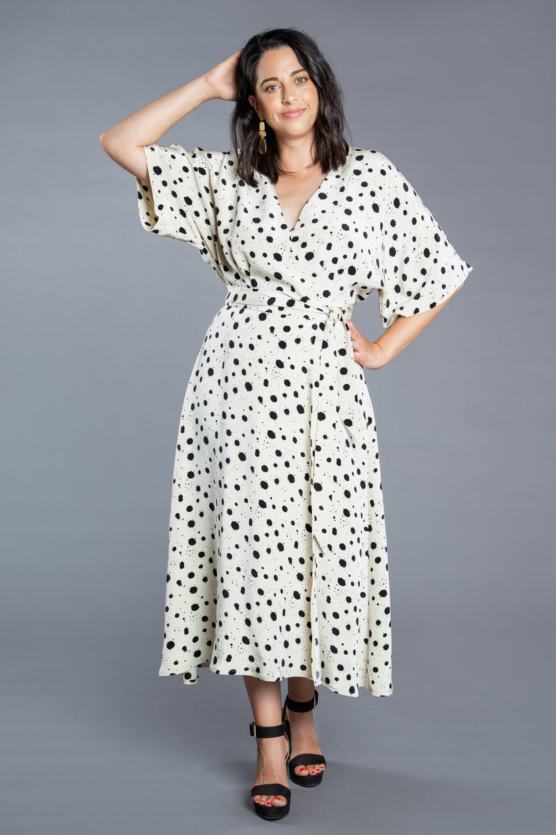 Elodie Wrap Dress Pattern by Closet Core