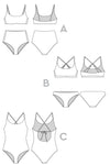 Faye Swimsuit by Closet Core Patterns