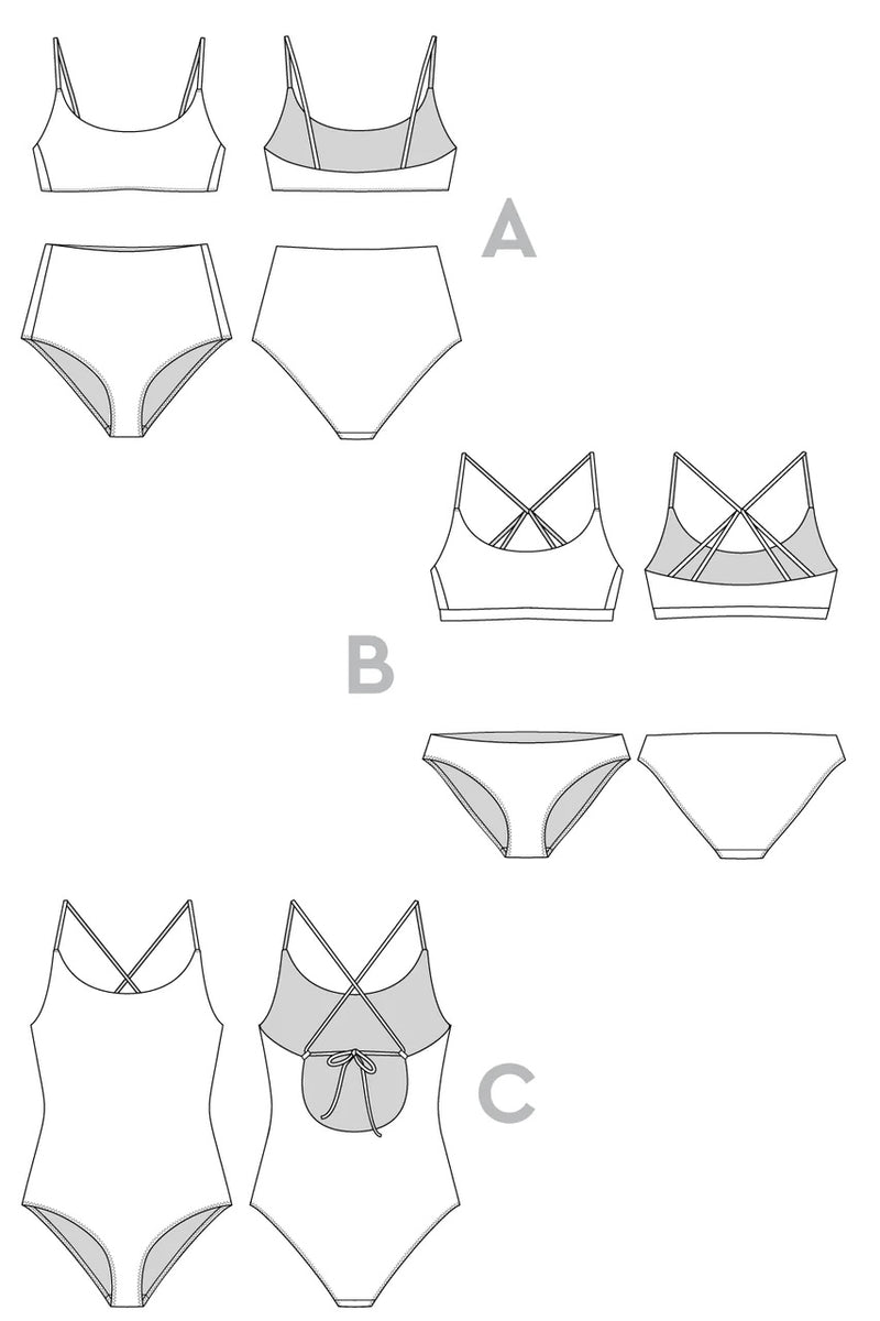 Faye Swimsuit by Closet Core Patterns