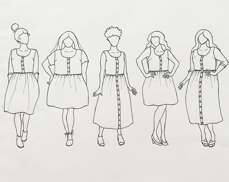 Hinterland Dress Pattern by Sew Liberated