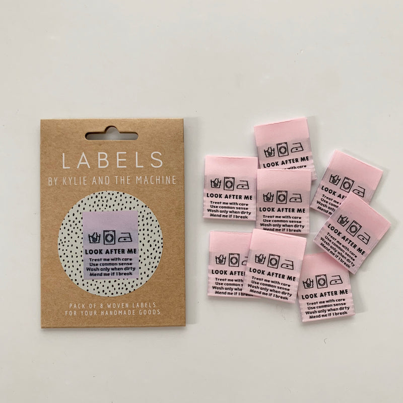 LOOK AFTER ME - Pack of 8 Woven Labels