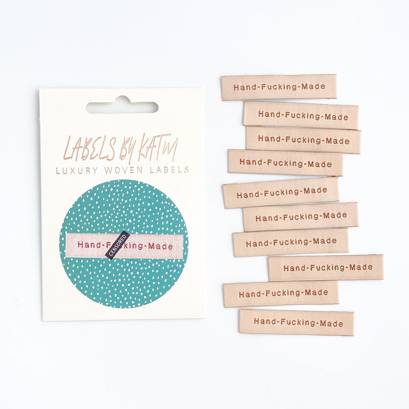 HAND-F*CKING-MADE - Pack of 10 Woven Labels
