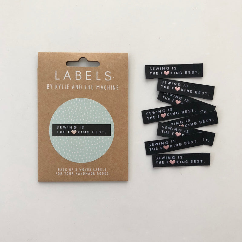 SEWING IS THE F*CKING BEST - Pack of 8 Woven Labels
