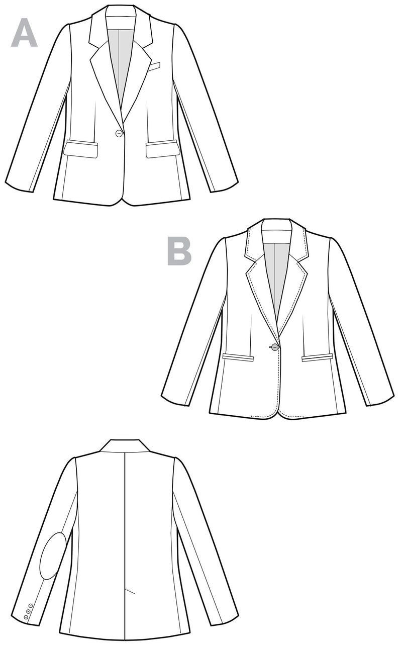 Jasika Blazer Pattern by Closet Core