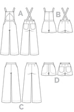 Jenny Overalls and Trousers Pattern by Closet Core