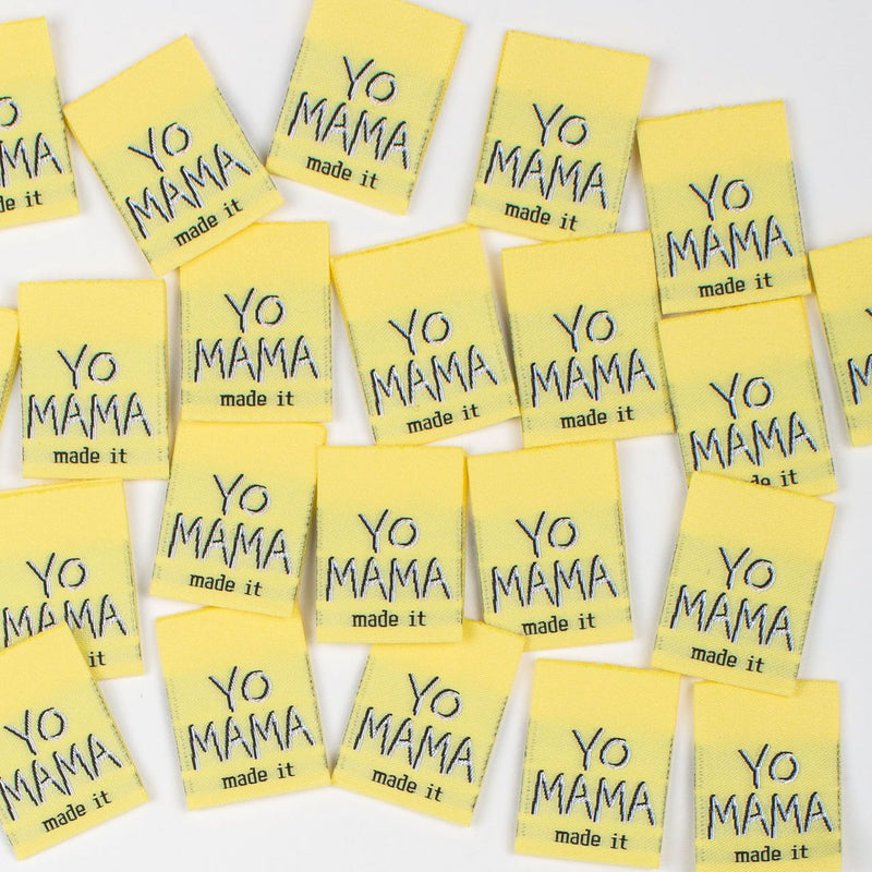 YO MAMA MADE IT - Pack of 10 Woven Labels
