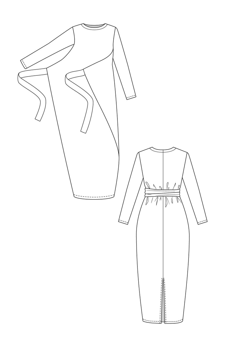 Kielo Wrap Dress & Jumpsuit Sewing Pattern by Named Clothing