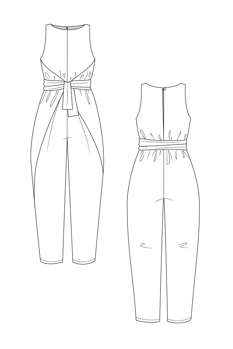Kielo Wrap Dress & Jumpsuit Sewing Pattern by Named Clothing