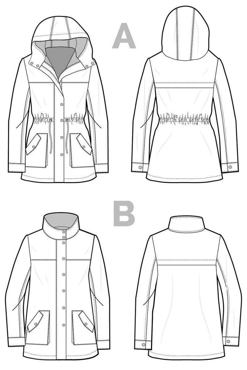 Kelly Anorak Pattern by Closet Core
