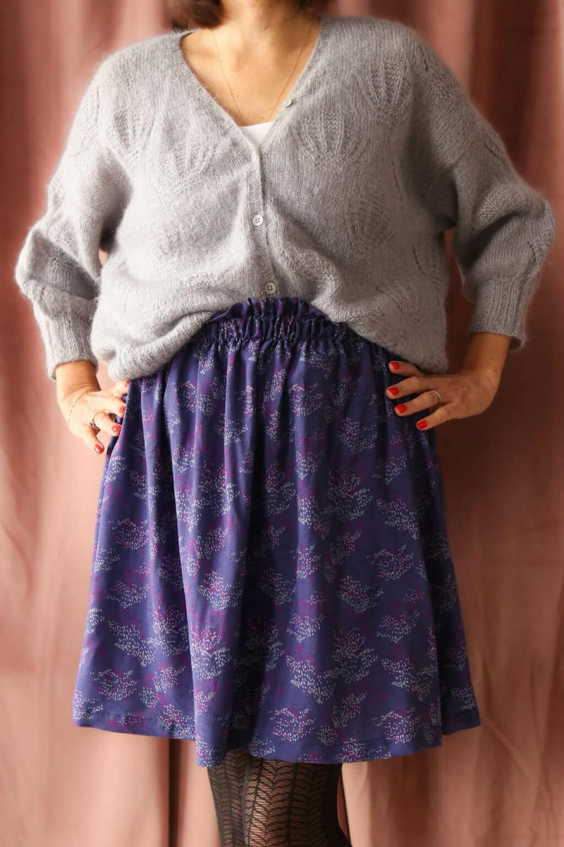 Murmures Bleu - Viscose Fabric - Lise Tailor - 0.5 metre