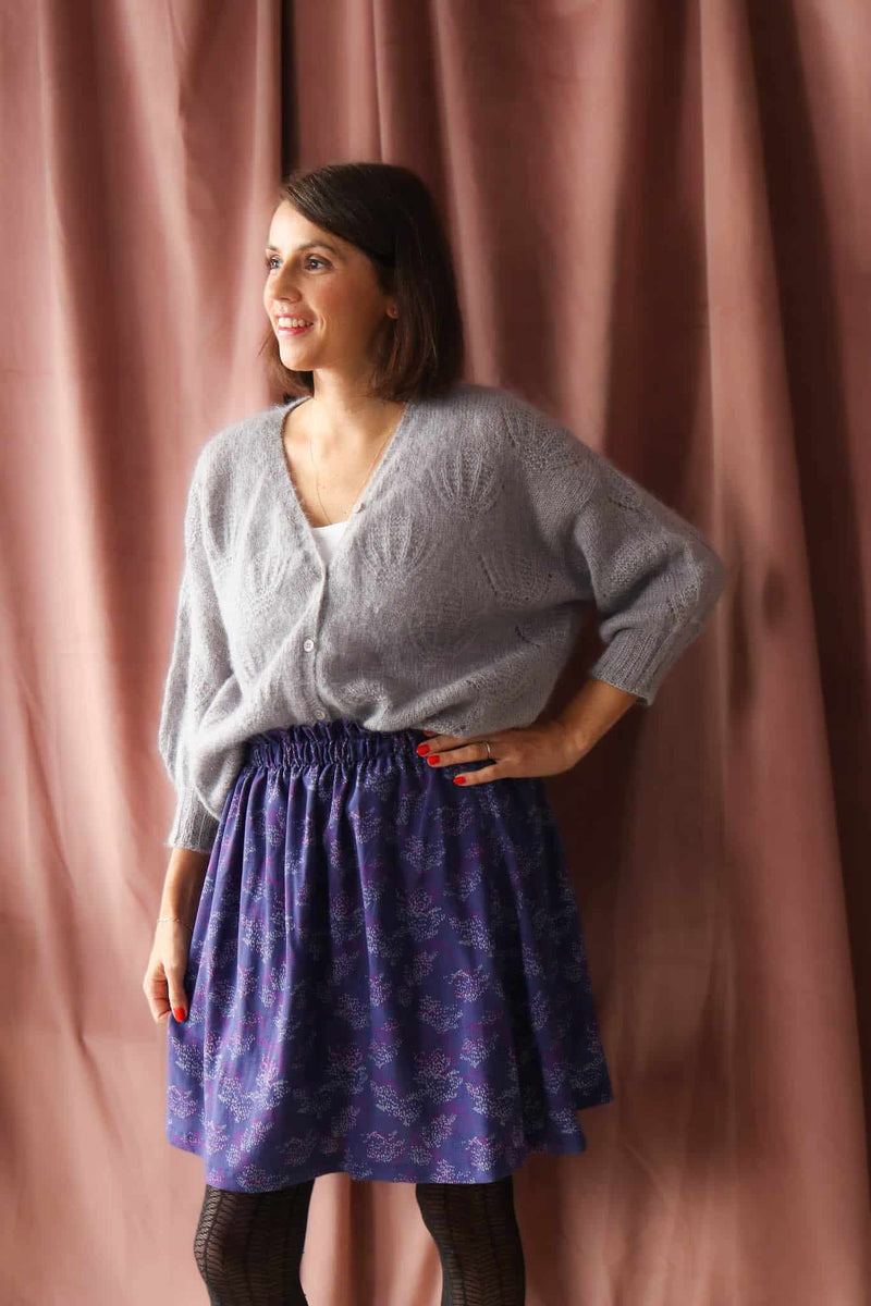 Murmures Bleu - Viscose Fabric - Lise Tailor - 0.5 metre