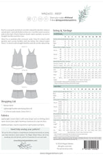 Reef Camisole and Shorts Set by Megan Nielsen Patterns