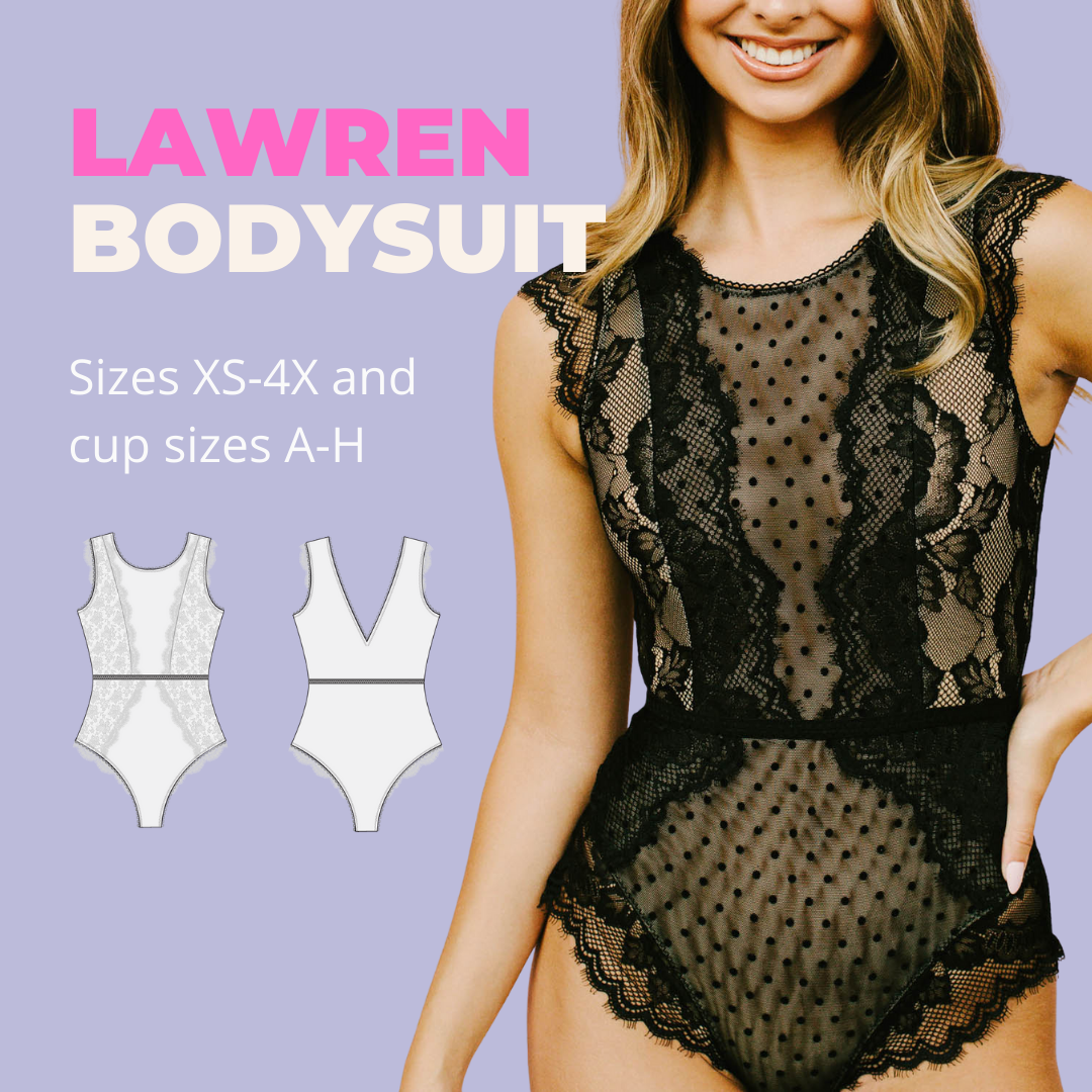 Madalynne LAWREN Bodysuit Sewing Pattern (PDF)