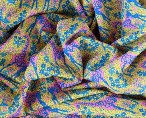 Assa Organic Cotton Poplin Fabric - Madame Iris - 0.5 metre