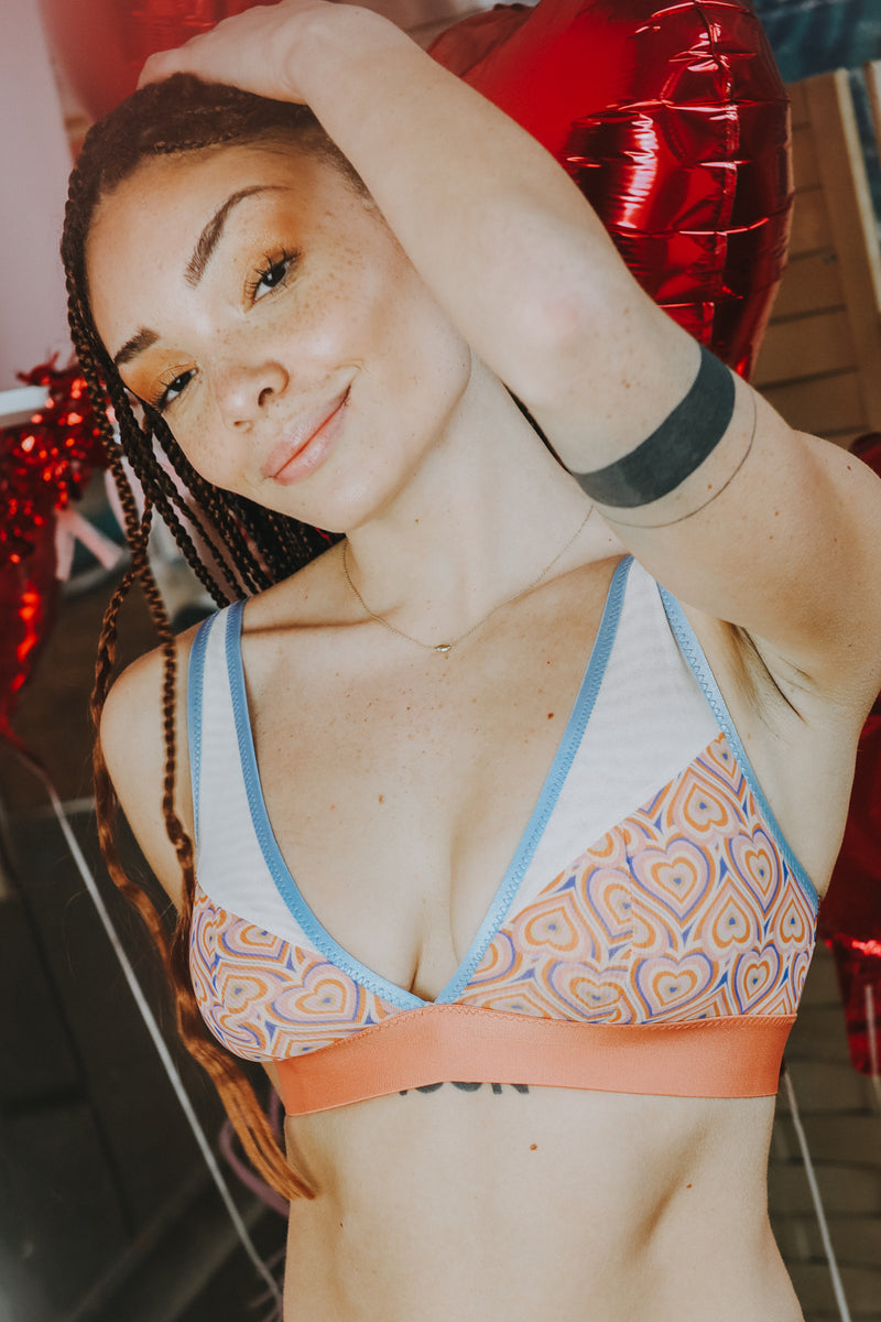 Maris Bralette Sewing Kit - Retro Heart