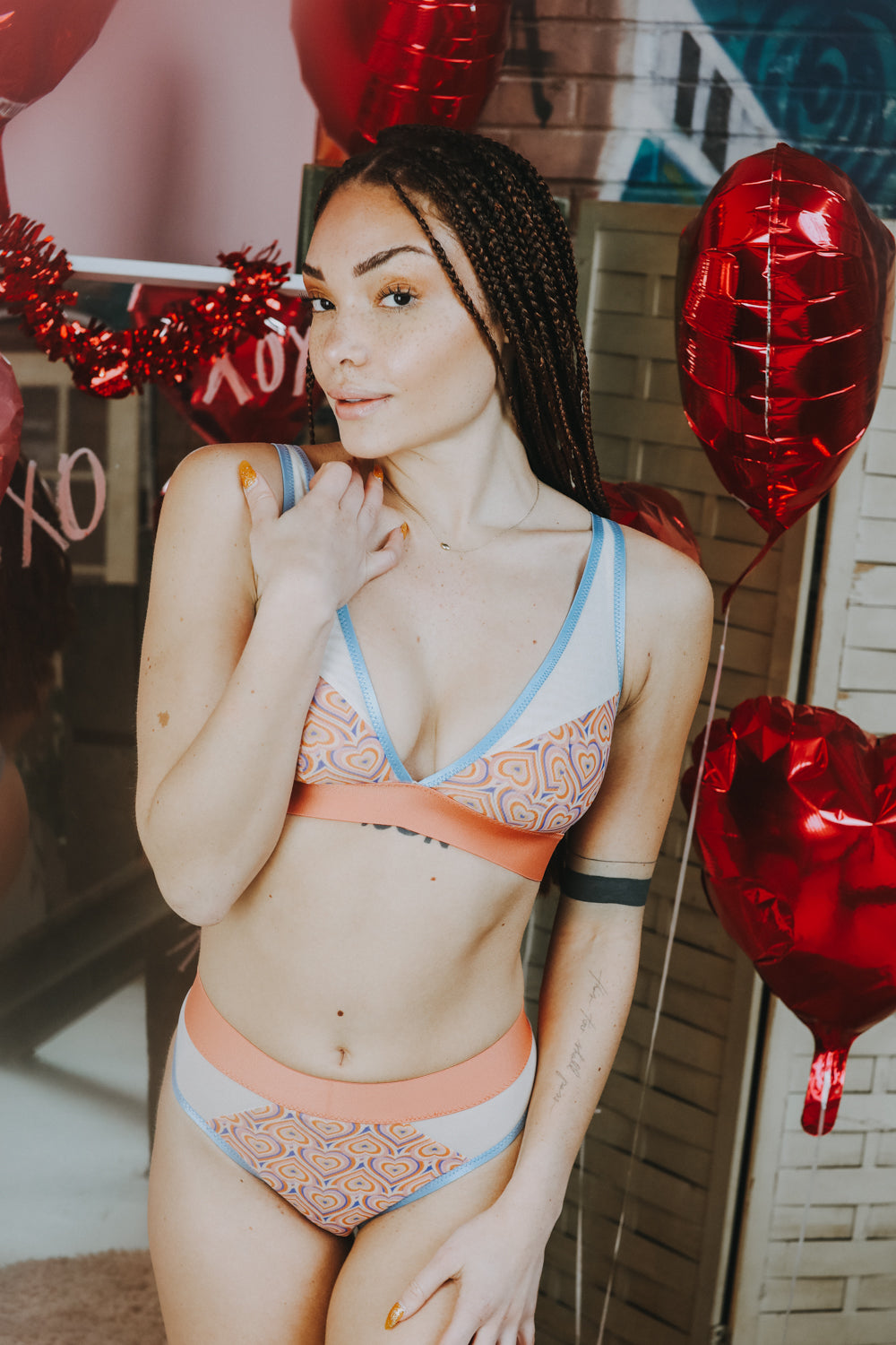 Maris Bralette Sewing Kit - Retro Heart