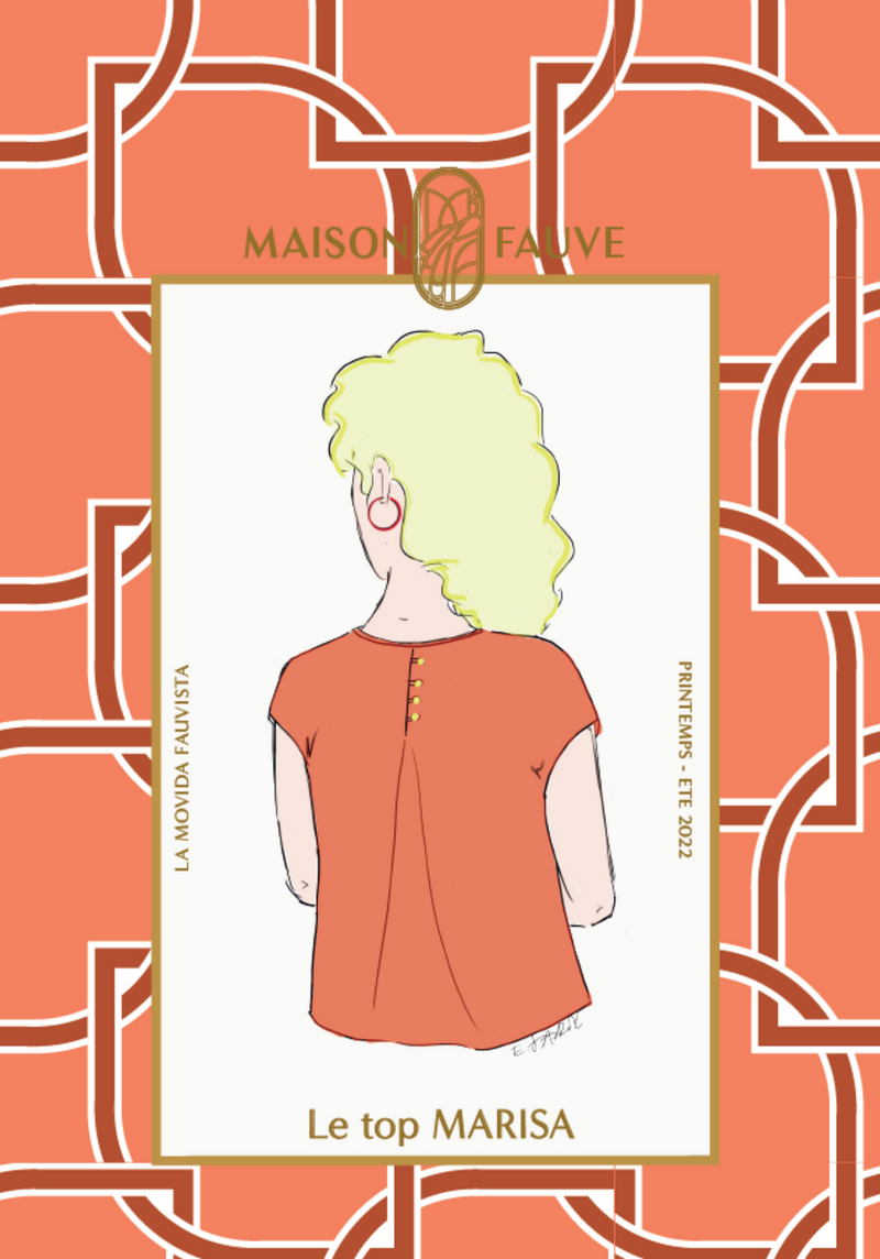MARISA Top/Blouse Sewing Pattern by Maison Fauve