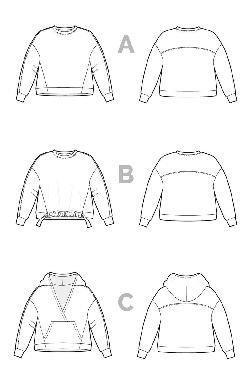Mile End Sweatshirt Pattern by Closet Core