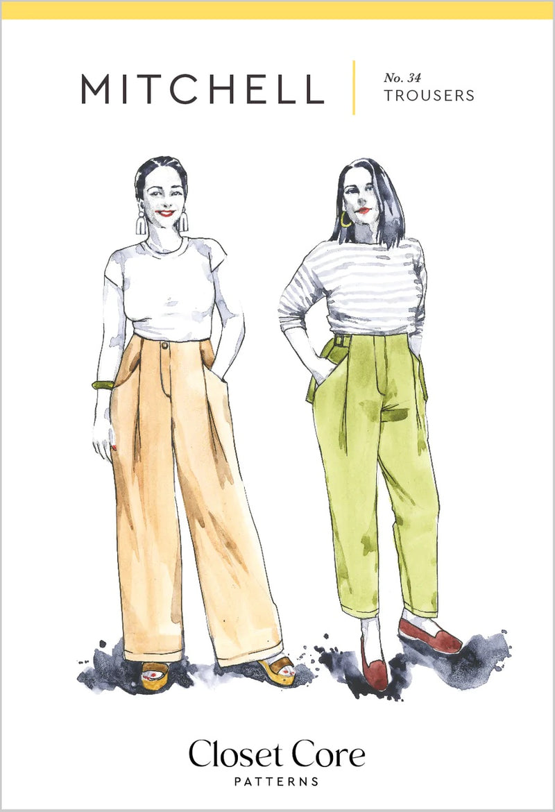 Mitchell Trousers Sewing Pattern by Closet Core
