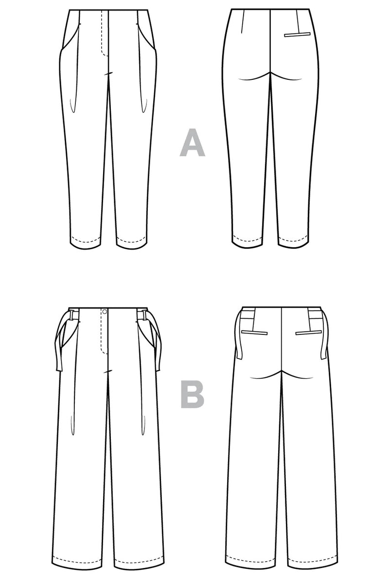 Mitchell Trousers Sewing Pattern by Closet Core