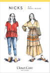 Nicks Dress and Blouse Sewing Pattern by Closet Core