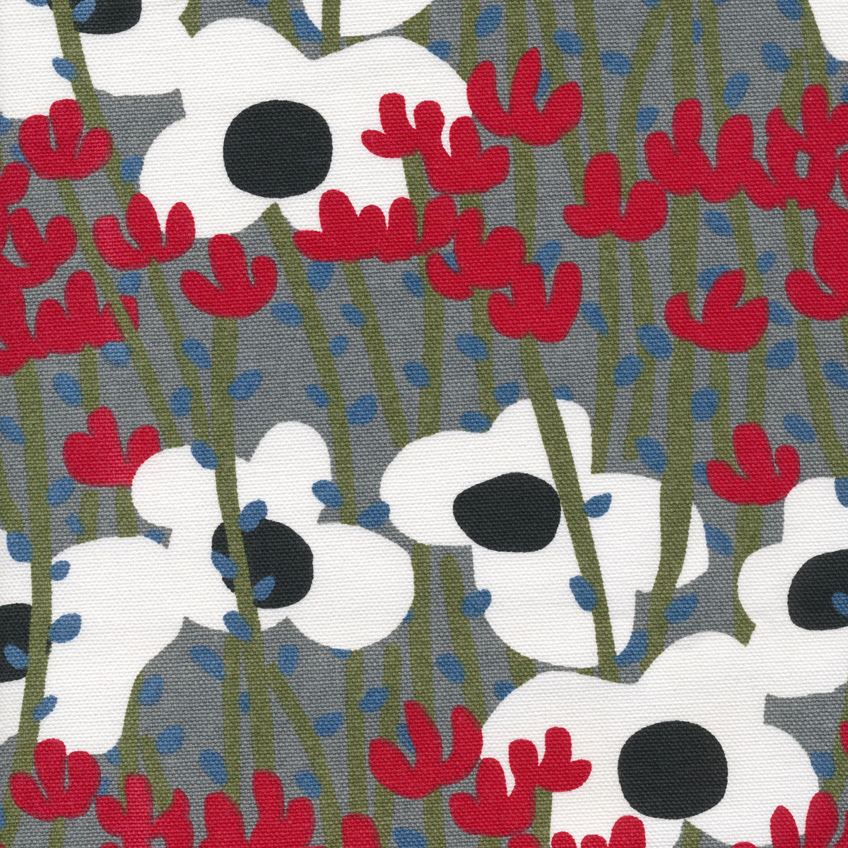 Organic Cotton Duck Canvas by Cloud9 - On the Hill - Priced per 0.5 metre