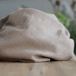 Organic Leaf Jacquard - Dune - 0.5 metre