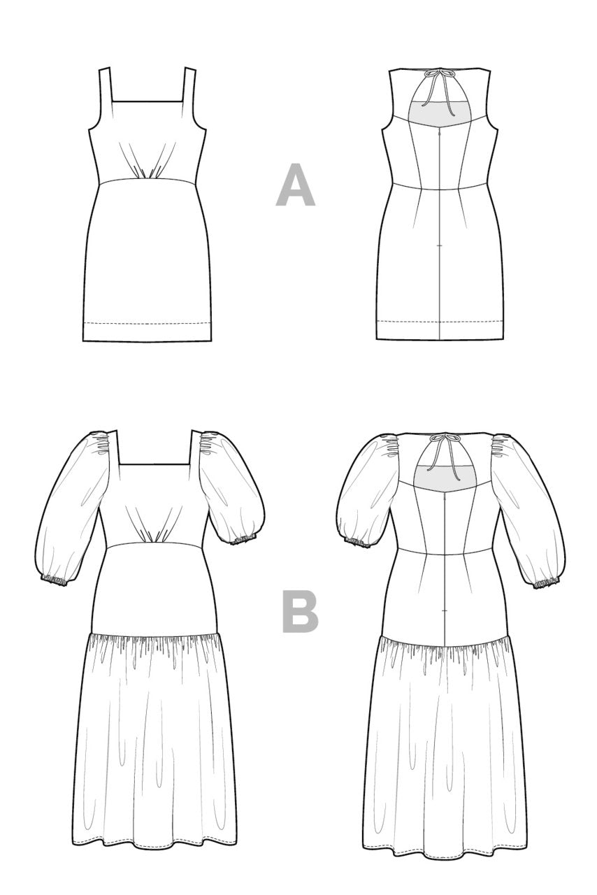 Pauline Dress Pattern by Closet Core