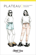 Plateau Joggers Pattern by Closet Core