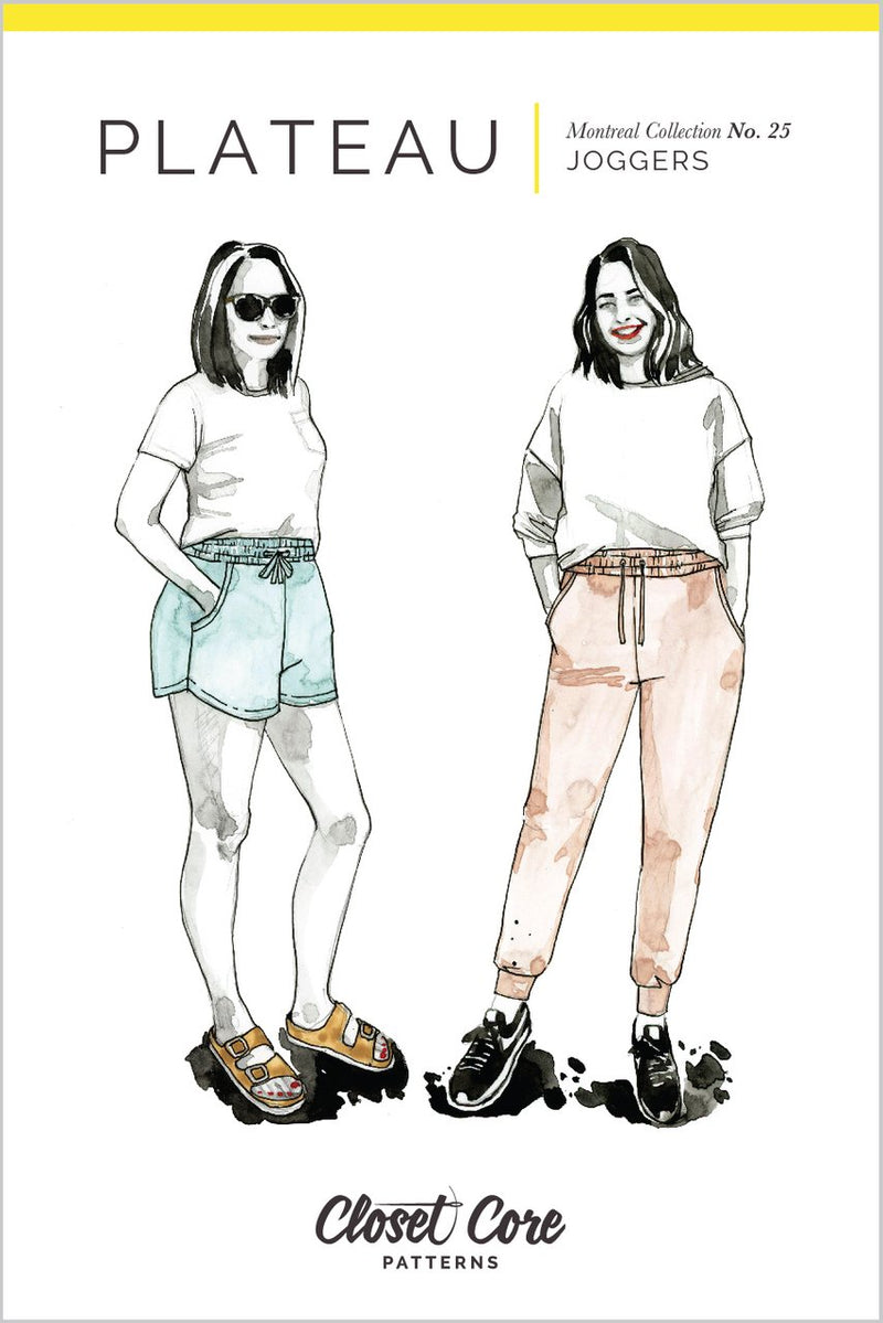 Plateau Joggers Pattern by Closet Core